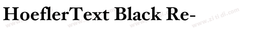 HoeflerText Black Re字体转换